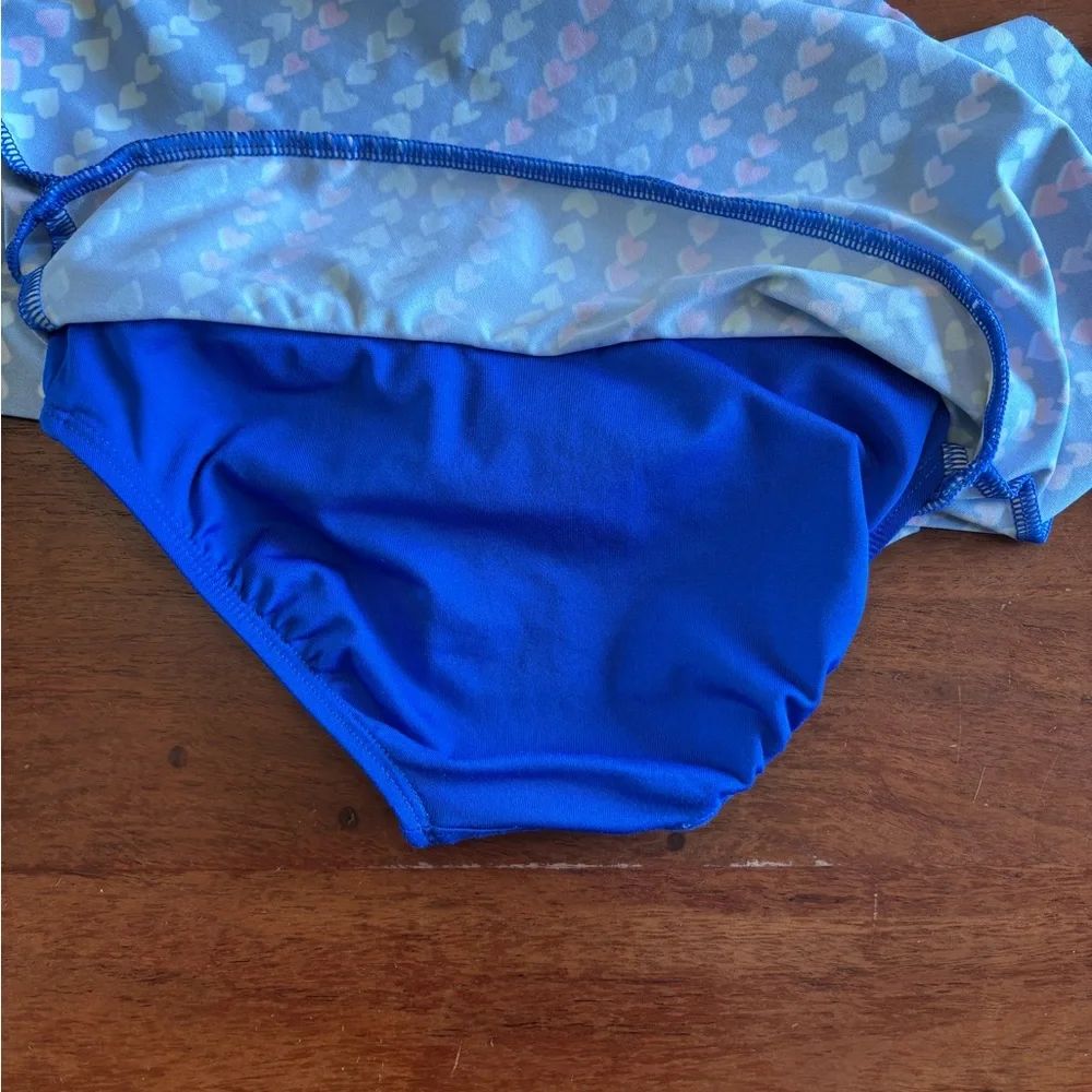 Lands' End Multicolor Heart Tankini Set